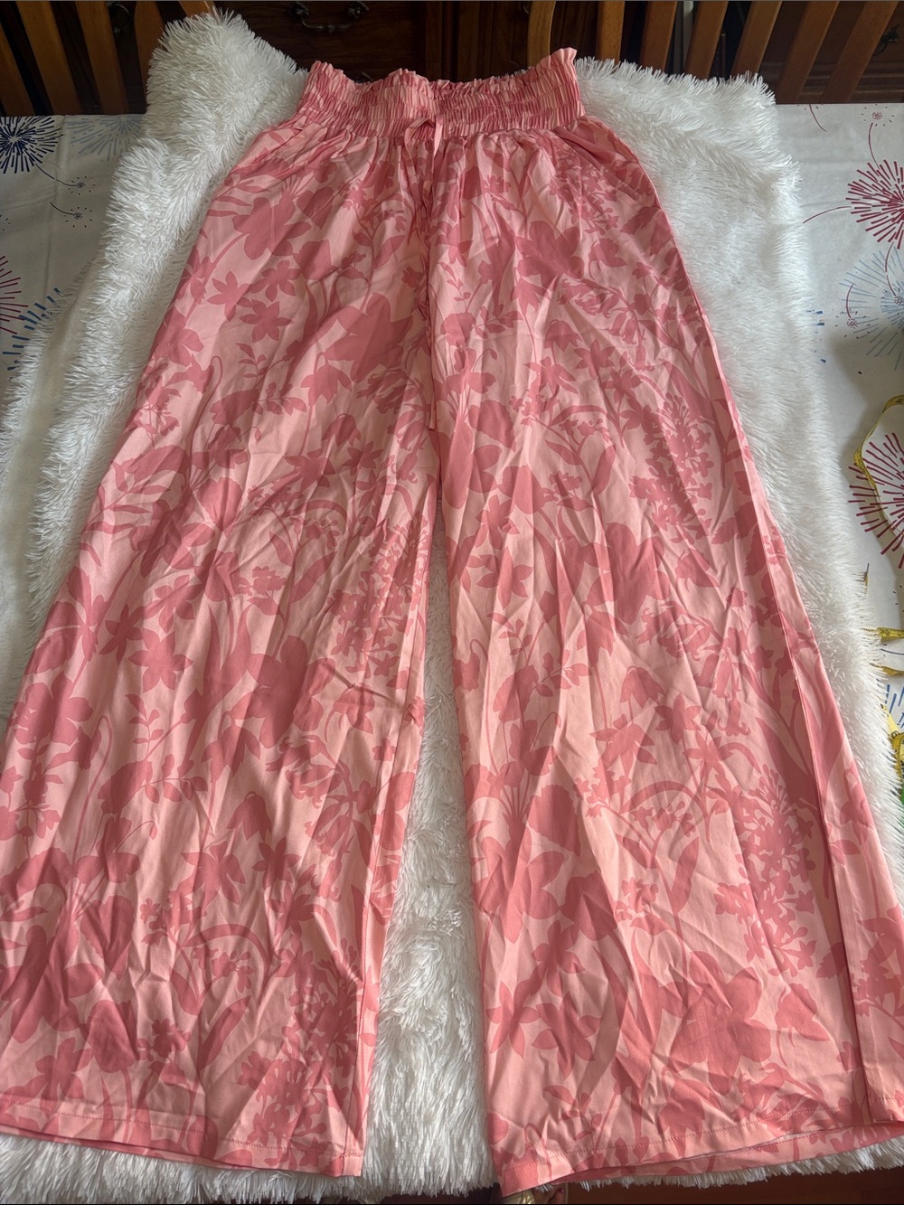 NWOT PINK LILY PALOOZA STYLE PANTS